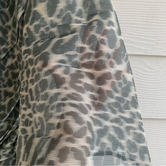 Jay Ahr one Sleeve mini dress size 36 zipper details lined rushing bodycon - Picture 6 of 16